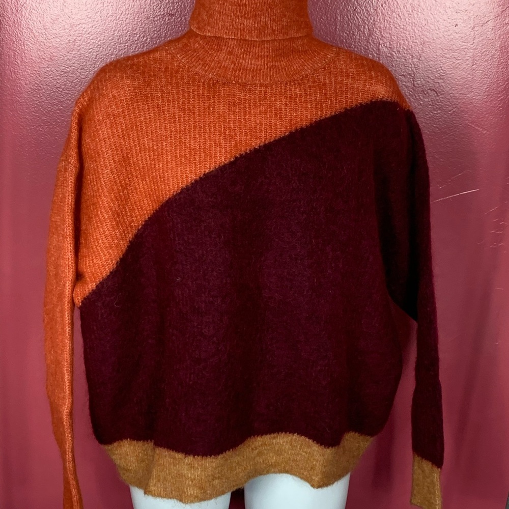 Zara Women’s Oversized Turtleneck Sweater